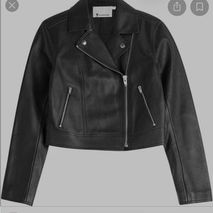 T by Alexander Wang Pebbled Leather Jacket
